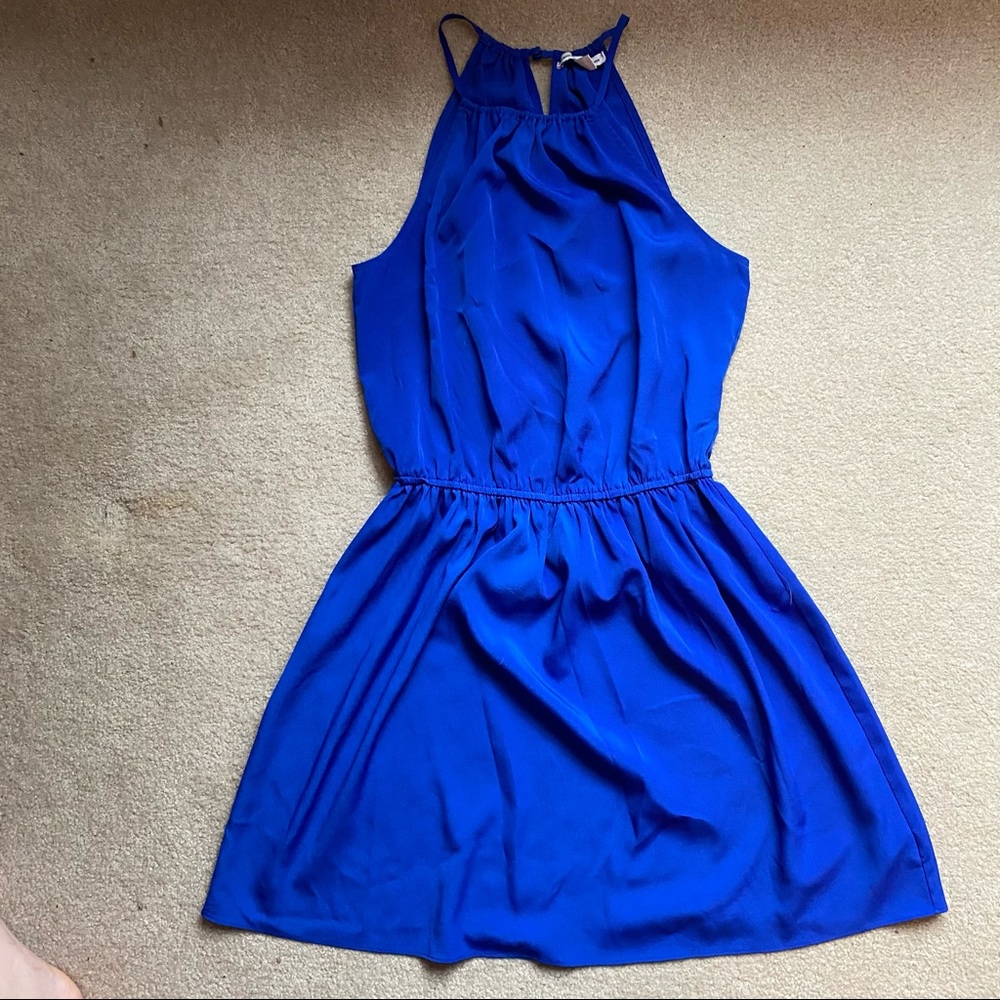 American Eagle Royal Blue Halter Mini Dress